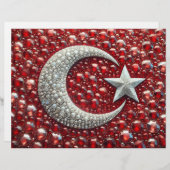 トルコカラー付きレターヘッドデザイン (正面/裏面)