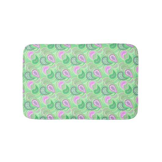 トルコキュウリ抽象芸術水玉模様パターン バスマット (正面)