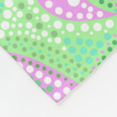 トルコキュウリ抽象芸術水玉模様パターン フリースブランケット (角)