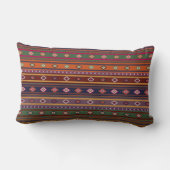 トルコキリムパタカラフルーン ランバークッション (裏面)