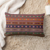 トルコキリムパタカラフルーン ランバークッション (ブランケット)