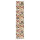 トルコキリム部族ヴィンテージ ショートテーブルランナー (正面)