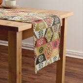 トルコキリム部族ヴィンテージ ショートテーブルランナー (インサイチュ)