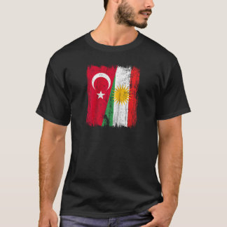 トルコクルディスタン半旗トルコクルディッシュ遺産 Tシャツ