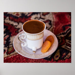 トルココーヒーとフルーツ ポスター
