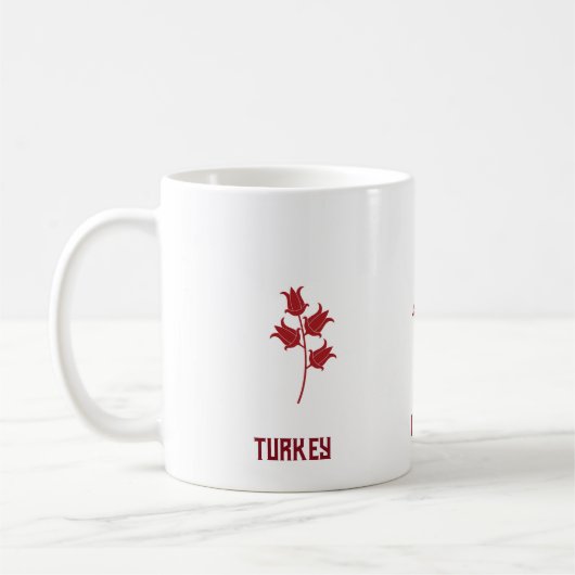 トルココーヒーマグウィズチューリップ コーヒーマグカップ (左)