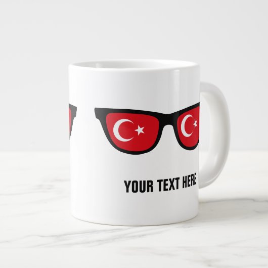 トルコシェーズカスタムマグズ ジャンボコーヒーマグカップ (正面右)