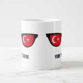 トルコシェーズカスタムマグズ ジャンボコーヒーマグカップ (正面)