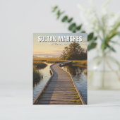 トルコスルタンマーシュナショナルパークトラベル ポストカード (スタンド正面)