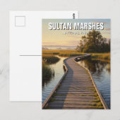 トルコスルタンマーシュナショナルパークトラベル ポストカード (正面/裏面)