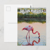 トルコスルタンマーシュナショナルパークトラベル ポストカード (正面/裏面)