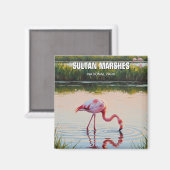 トルコスルタンマーシュナショナルパークトラベル マグネット (正面/裏面)