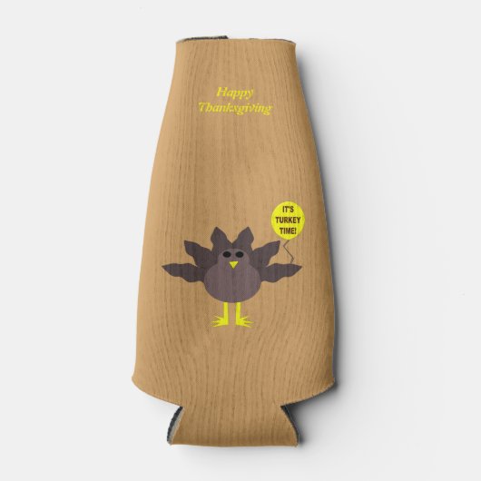 トルコタイムサンクスギビングカスタムボトルクール ボトルクーラー (正面)