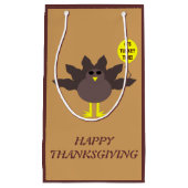 トルコタイムサンクスギビングカスタム抱き枕 スモールペーパーバッグ (正面)