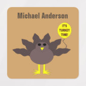 トルコタイムサンクスギビングカスタム ラベル (デザイン1)