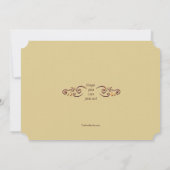 トルコタイム感謝祭ディナー招待状 招待状 (裏面)