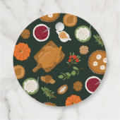 トルコディナーサンクスギビングテーマ フェイバータグ (裏面)