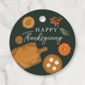 トルコディナーサンクスギビングテーマ フェイバータグ (正面)