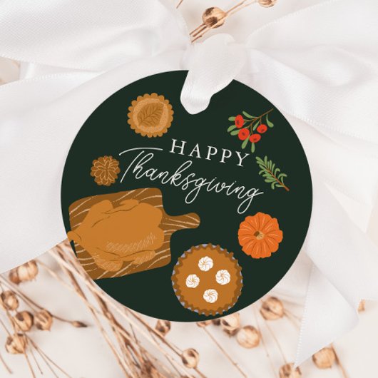 トルコディナーサンクスギビングテーマ フェイバータグ