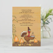 トルコディナータイムサンクスギビング招待状 招待状 (スタンド正面)