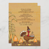 トルコディナータイムサンクスギビング招待状 招待状 (正面/裏面)