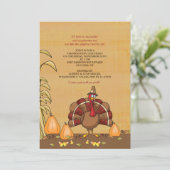 トルコディナータイム感謝祭招待状 招待状 (スタンド正面)