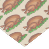 トルコデイハッピーサンクスギビングディナープラッタプリント テーブルクロス (アングル)