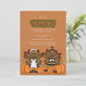 トルコデイ感謝祭招待状 招待状 (スタンド正面)