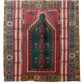 トルコデザインの美しいカーペット シャワーカーテン (正面)