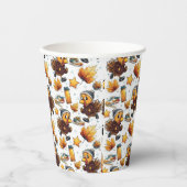 トルコト走おもしろい5k感謝祭走デザイン 紙コップ (正面)