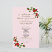 トルコバラフラワーズボタニカル結婚式 プログラム (スタンド正面)