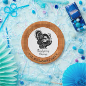 トルコパーソナライズされた感謝祭 ペーパープレート (パーティー)