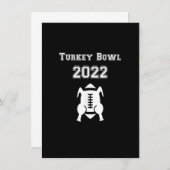 トルコボウルサッカーチーム感謝祭ジャージー2022 招待状 (正面/裏面)