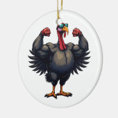 トルコボディビル感謝祭デイジムトレーニング セラミックオーナメント (左)