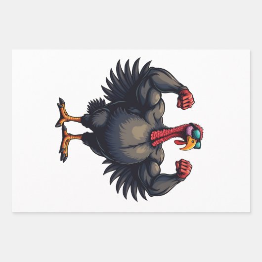 トルコボディビル感謝祭デイジムトレーニング ラッピングペーパーシート (正面)