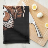 トルコモーおもしろい感謝祭 キッチンタオル (四つ折り)