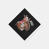 トルコモーおもしろい感謝祭 スタンダードカクテルナプキン (角)