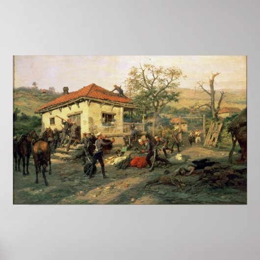 トルコロシアの戦争の光景 ポスター (正面)