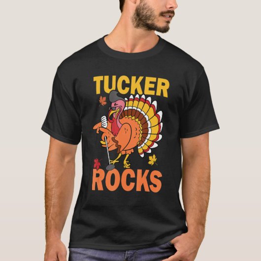 トルコロックオータム秋イーオールサンクスギビングレトロ Tシャツ (正面)