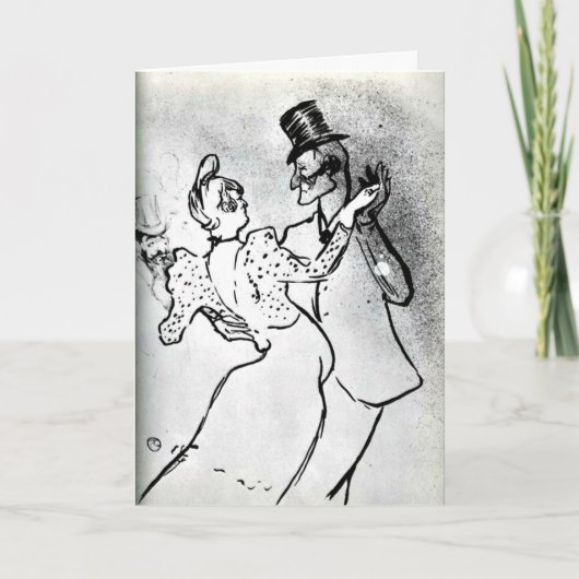 トルコー・ロートレック: ラ・グルとヴァランタン、ワルツ カード (正面)