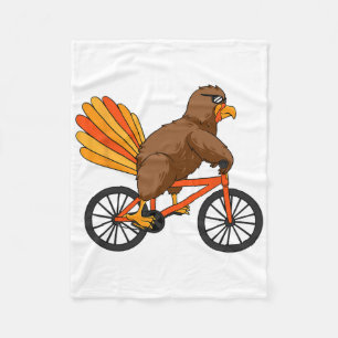 トルコ乗用自転車サンクスギビングクールデイサイクルA フリースブランケット