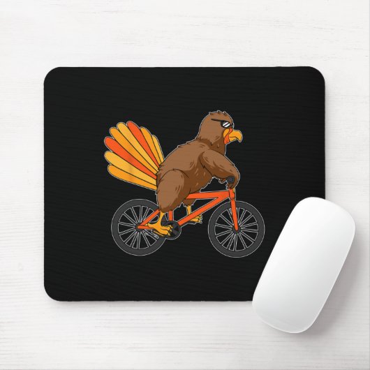 トルコ乗用自転車サンクスギビングクールデイサイクルA マウスパッド (マウス)