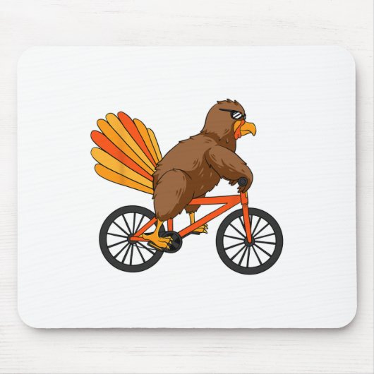 トルコ乗用自転車サンクスギビングクールデイサイクルA マウスパッド (正面)