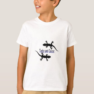 トルコ人およびcaicosのヤモリ tシャツ