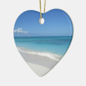 トルコ人およびCaicosの夢のビーチ セラミックオーナメント (左)