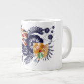 トルコ人およびCaicosの旗 ジャンボコーヒーマグカップ (正面右)