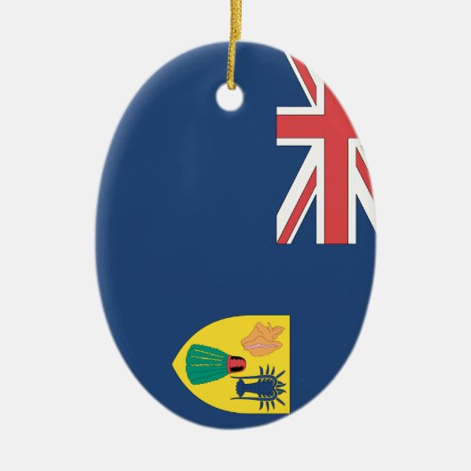 トルコ人およびCaicos セラミックオーナメント (正面)