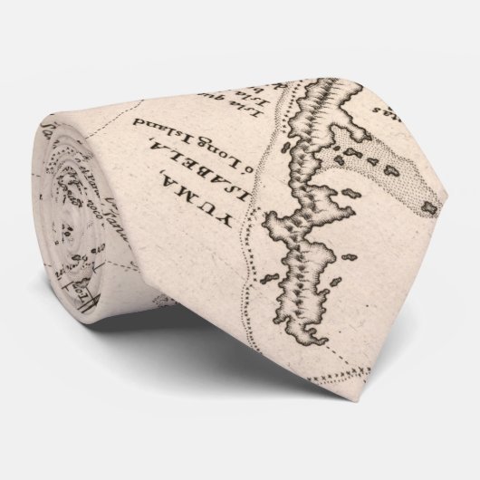 トルコ人およびCaicos (1782年)のヴィンテージの地図 ネクタイ (ロール)