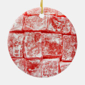 トルコ人がクリスマスの飾りを喜ぶ セラミックオーナメント (裏面)