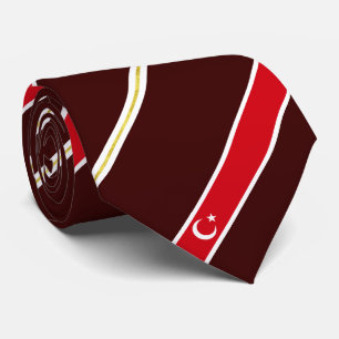 トルコ人のストライプな旗 ネクタイ